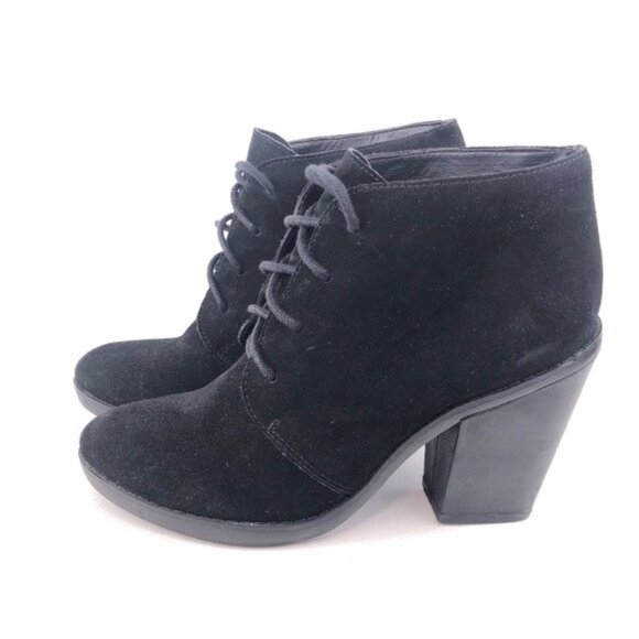 Steve Madden Jayson Black Suede Ankle Boots 7.5M - Picture 2 of 12